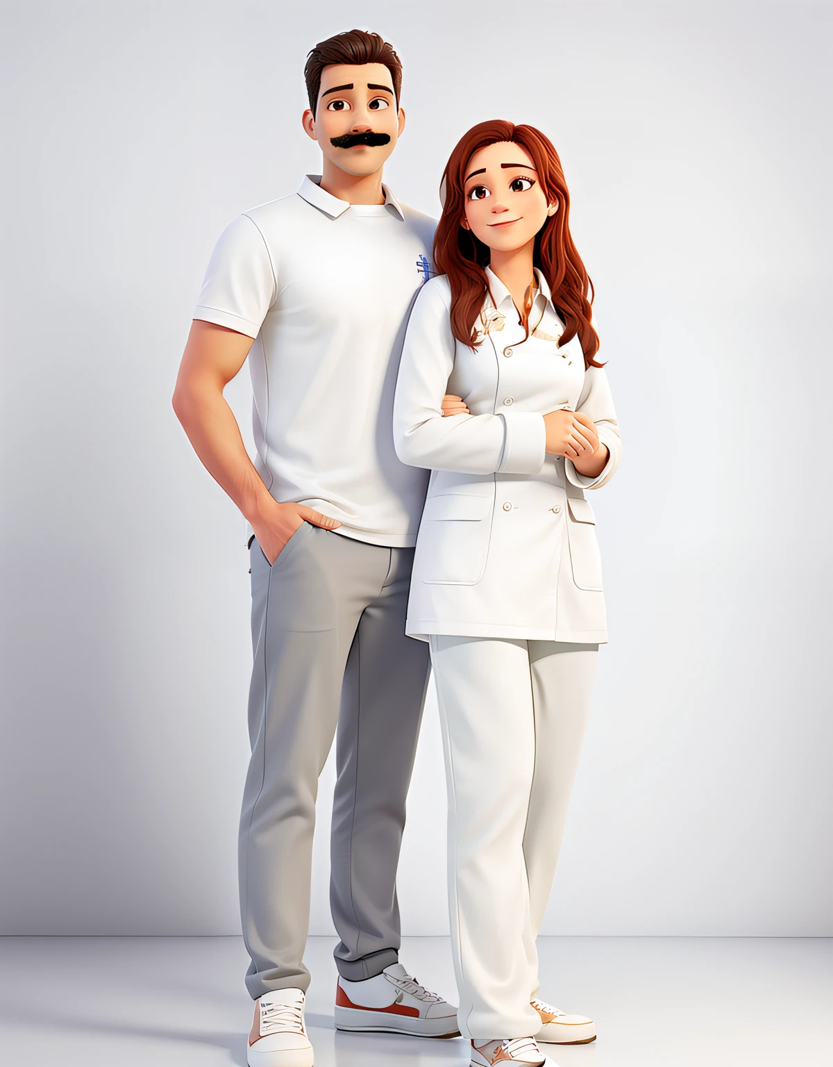 put on mustache