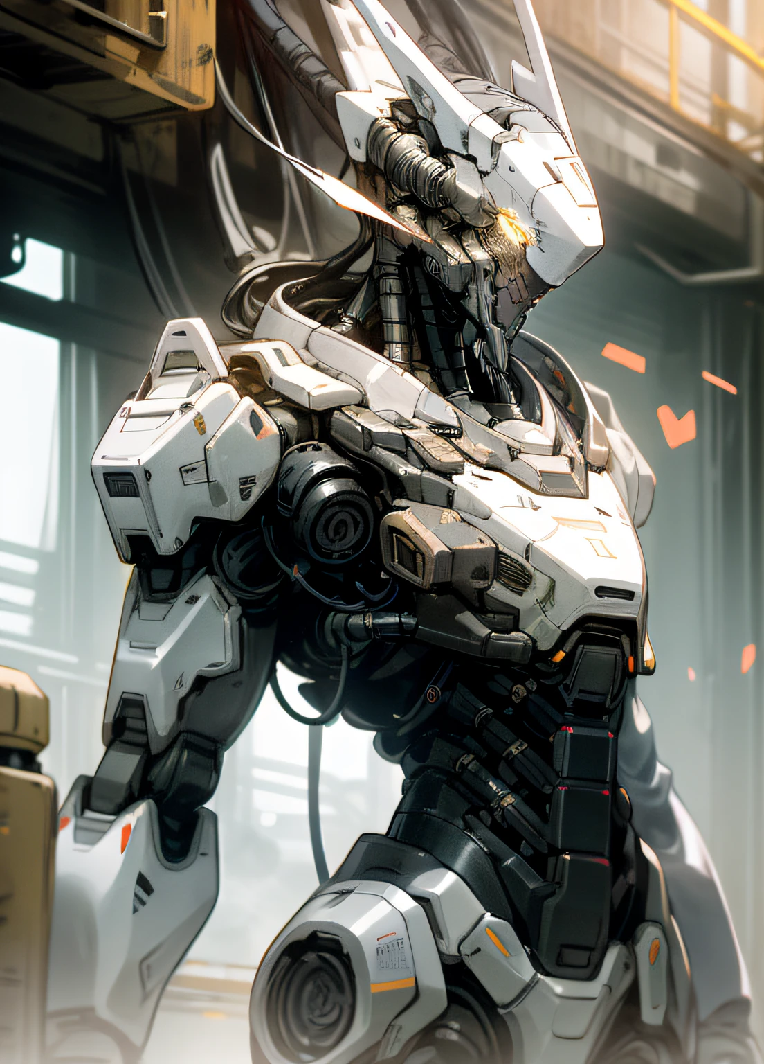There is a robot with a big head and a big heart. The robot is made of shiny metallic material. Its head is the focal point of the image, with intricate details and a polished surface. The robot's heart, visible through a transparent panel on its chest, shines with a warm glow. The robot's eyes are large and expressive, filled with curiosity and kindness. Its mouth is shaped like a smiling curve, radiating a sense of friendliness. The robot stands tall and proud, with a sturdy and well-built body. It has powerful limbs, indicating its strength and capability. The background of the image is a futuristic setting, with sleek buildings and advanced technology. The lighting in the scene is soft and diffused, highlighting the robot's features and creating a warm ambiance. The colors used in the image are vibrant and saturated, adding energy and liveliness to the composition. The overall image quality is of the highest standard, with ultra-detailed rendering and sharp focus. The artwork aims to evoke a sense of awe and admiration for the futuristic robot with a big head and a big heart.