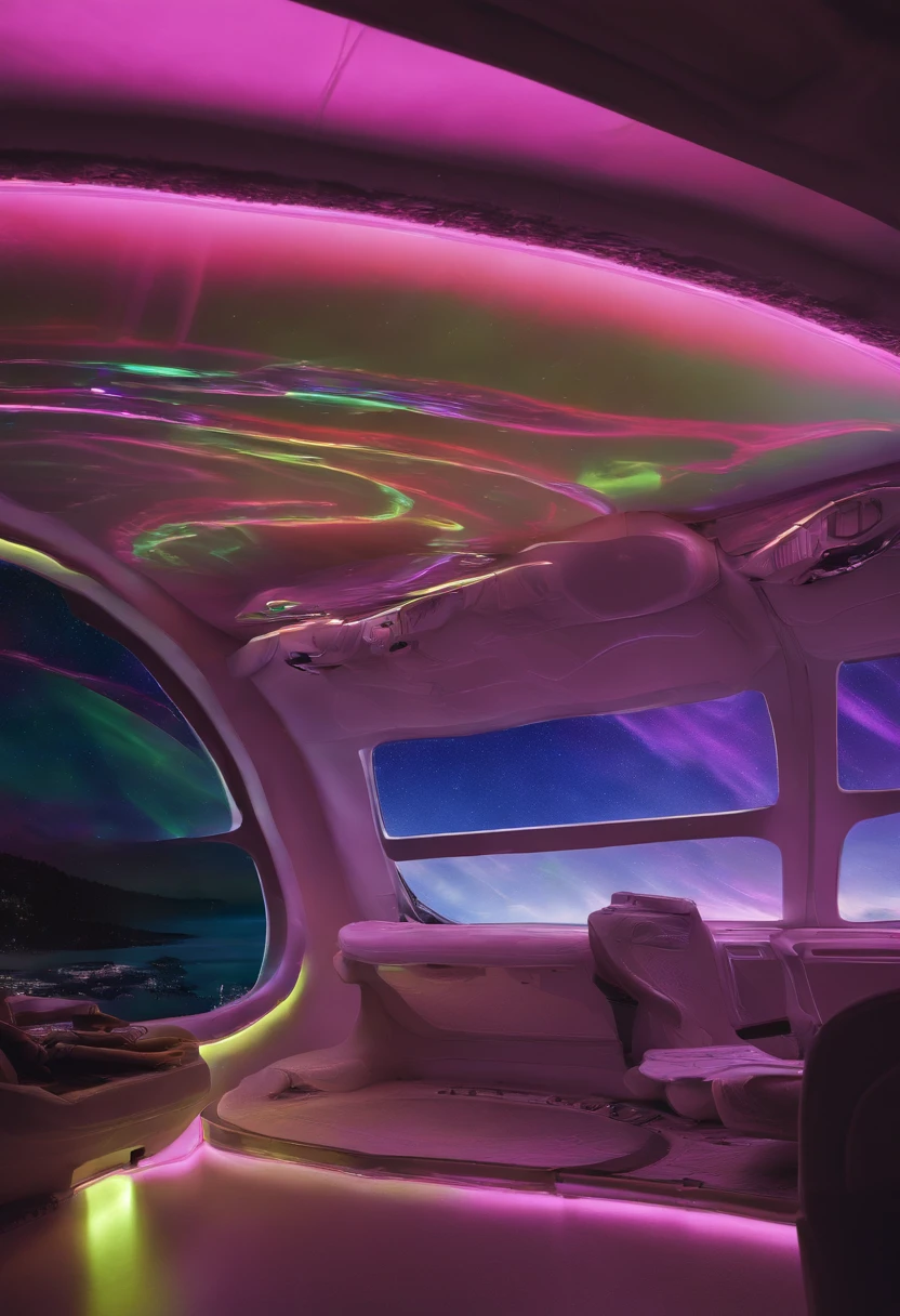 Jumbo jets flying under the Northern Lights、Magnificent Northern Lights、Shining Northern Lights、Aurora(7 colors)、Iridescent Northern Lights、Curtains of the Northern Lights、Jumbo Jet 777 is flying