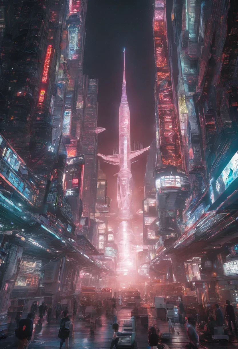 Futuristic cities、kosmos、spaceships、Spaceship Base、Spacecraft Airfield、Huge city、Futuristic City Tokyo、Tokyo 100 Years Later、Megalopolis Tokyo、Skyscrapers in Nishi-Shinjuku