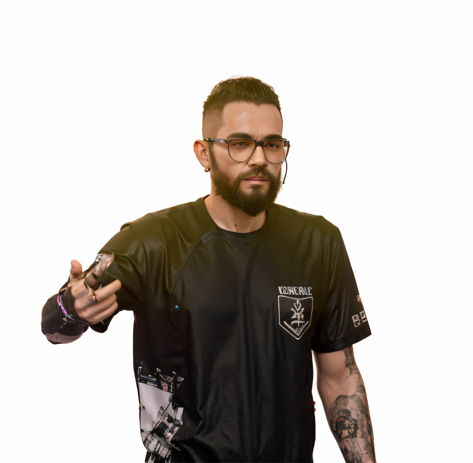 algo mais cyber punk com roupa robotica, detalhado 3d, cinematico 4k