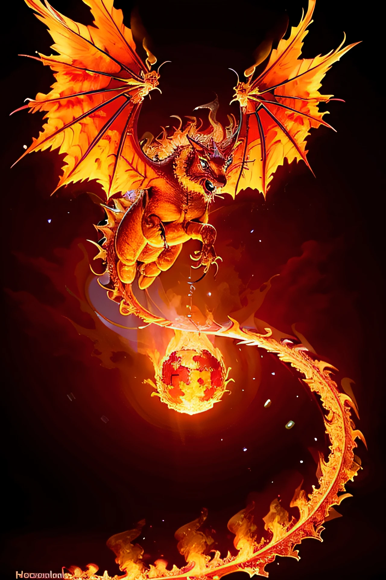 a flying dragon on fire,(redfire:1.3),
good hand,4k, high-res, masterpiece, best quality, head:1.3,((Hasselblad photography)), sharp focus, (cinematic lighting), collarbone, night, soft lighting, dynamic angle, [:(detailed face:1.2):0.2], outside, city,monochrome background,