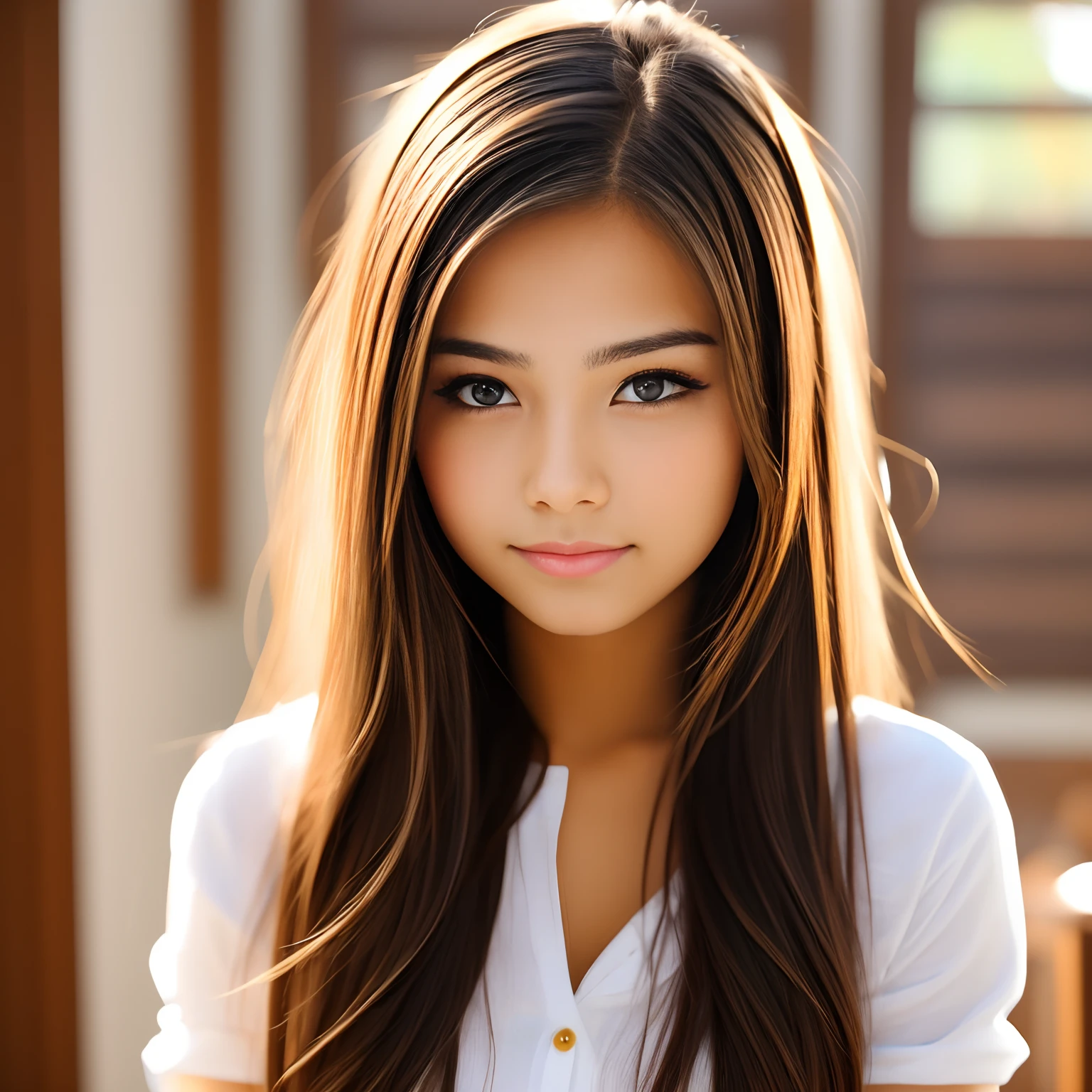 an super beautiful girl, pure and neat