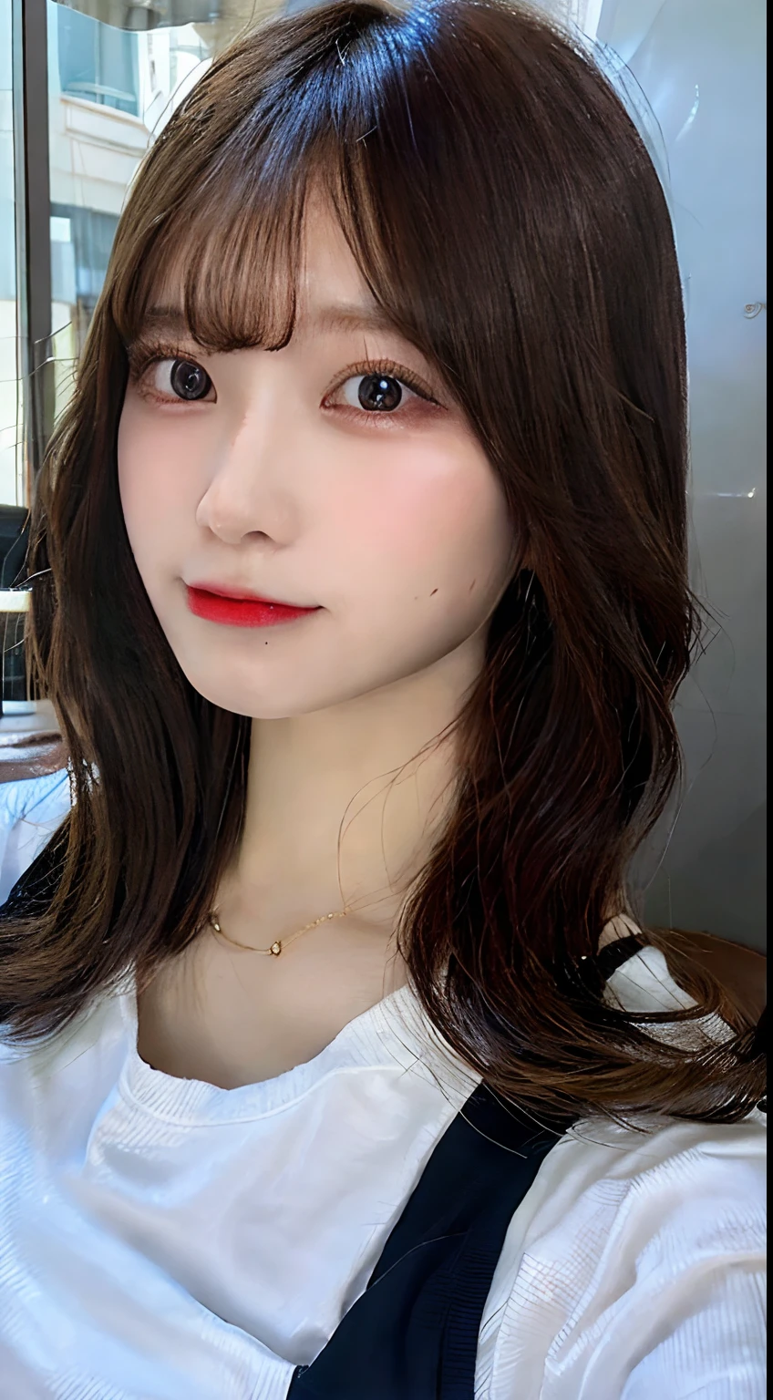 realistic photos of (1 cute Korean star) flipped hair, thin makeup, big breasts size, sexy erotic tiny string of G-string lingerie, at the train station, clear facial features of Canon EOS, 16k, high resolution, sharp and realistic details,  overexposure, cut-in, UHD, high res, best quality, full body 
