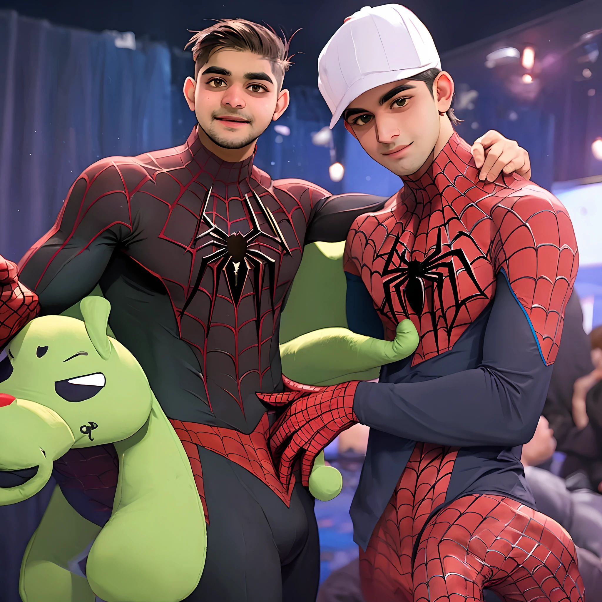 Babar Azam Wearing Spider man Costume