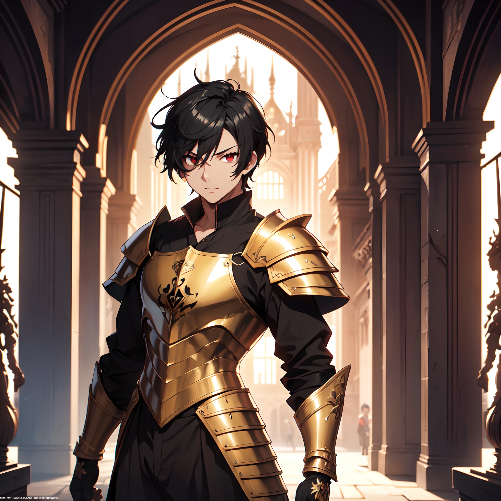 128K Ultra High Definition,
128K Ultra High Quality,
128K Ultra High Resolution,
Best Definition,
Best Quality,
Best Resolution,
Perfectly Detailed,
Perfectly Designed,
Extremely Detailed,
Extremely Designed,
Hyper Detailed,
Hyper Definition,
Hyper Quality,
Hyper Resolution,
Masterpiece,
(((Anime))),
Body Shot,
(((Boy))),
Handsome,
Muscular Body,
(((Black Short Hair))),
(((Red Eyes))),
(((Hyper Detailed & Perfectly Designed With Ultra High Quality Topaz Warlord Armor))),
(((Inside Of Medieval Royal Palace Background Scenery))),