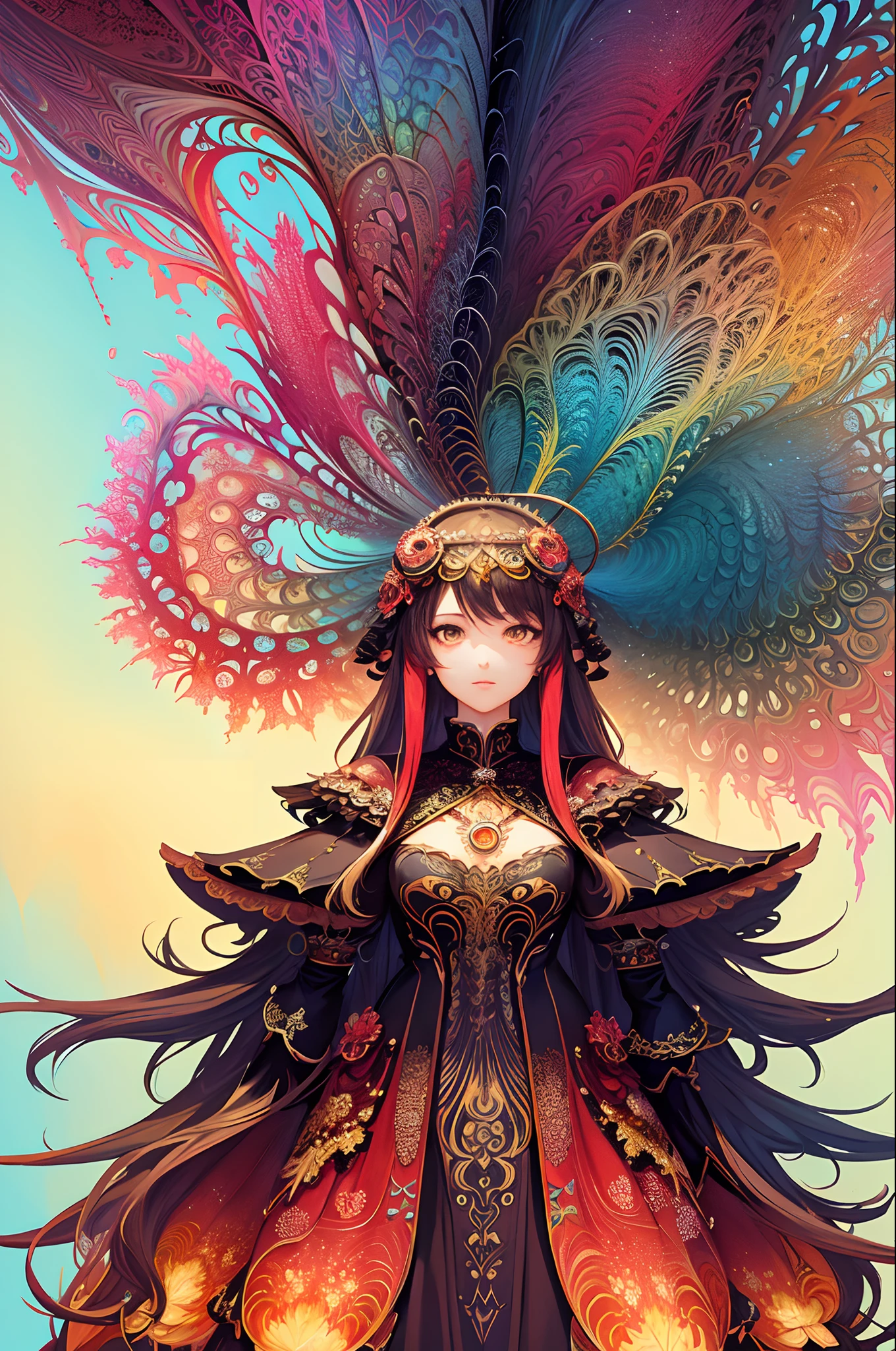 (masterpiece, top quality, best quality, official art, beautiful and aesthetic:1.2), (1girl), extreme detailed,(fractal art:1.3),colorful,highest detailed, anime girl, anime style