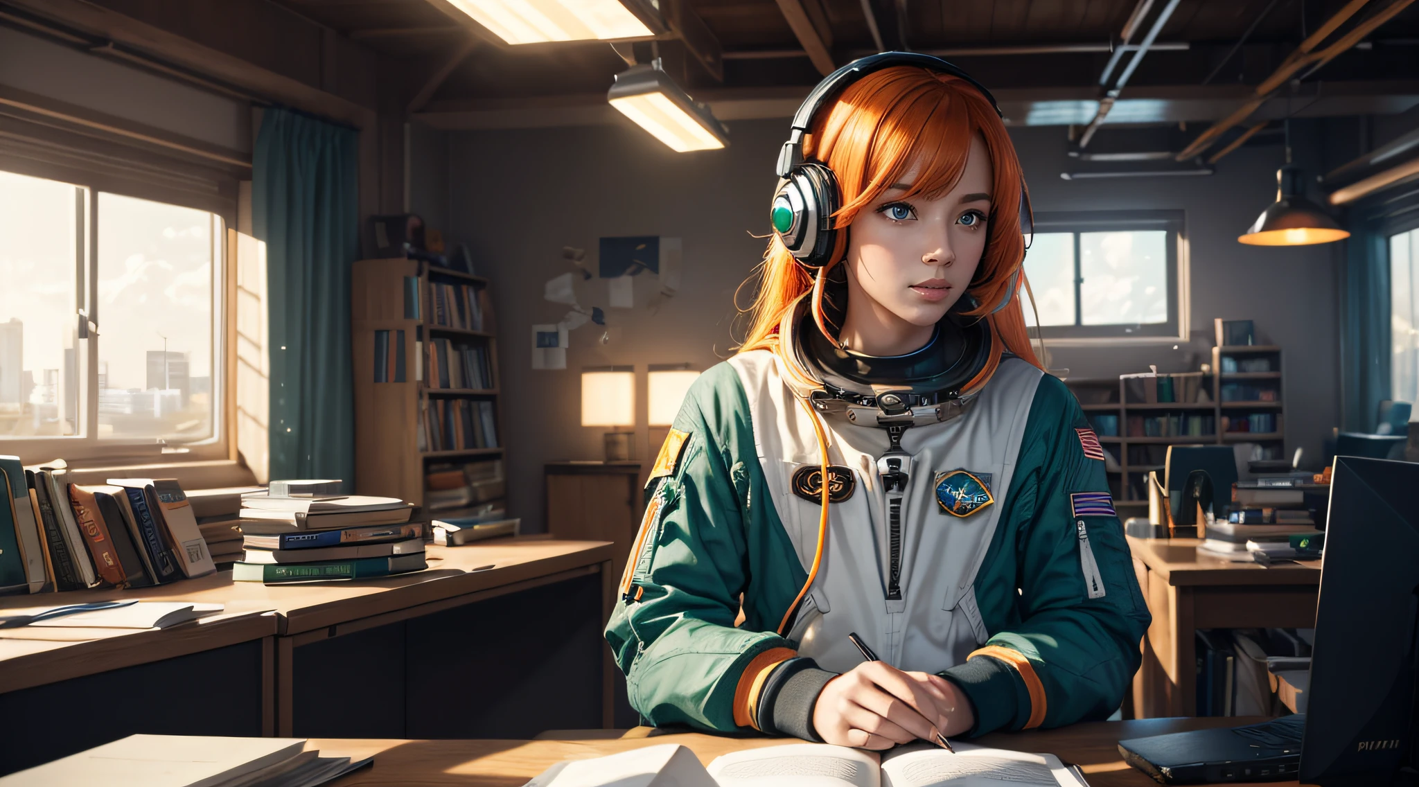 An astronaut in a garden on a spring day, by martine johanna and simon stalenhag and chie yoshii and casey weldon and wlop, sharp focus, 8k, octane rendering --auto --s2