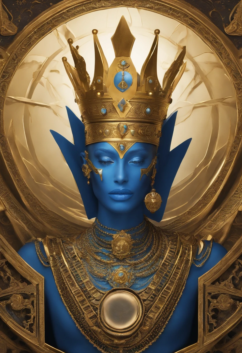 Oracle of the Ochre Oasis, Adoptable, Cannibal, new attitude, Life is Strent, Ego Death, Blue orthur, Spectacular Lighting, Golden hour, Noah Bradley, eddie mendoza,anton de ravinci, trending on artstation, cgsociety, patrick demeo,trevor henderson, Smooth gradients, High contrast, depth of field, very coherent symmetrical artwork