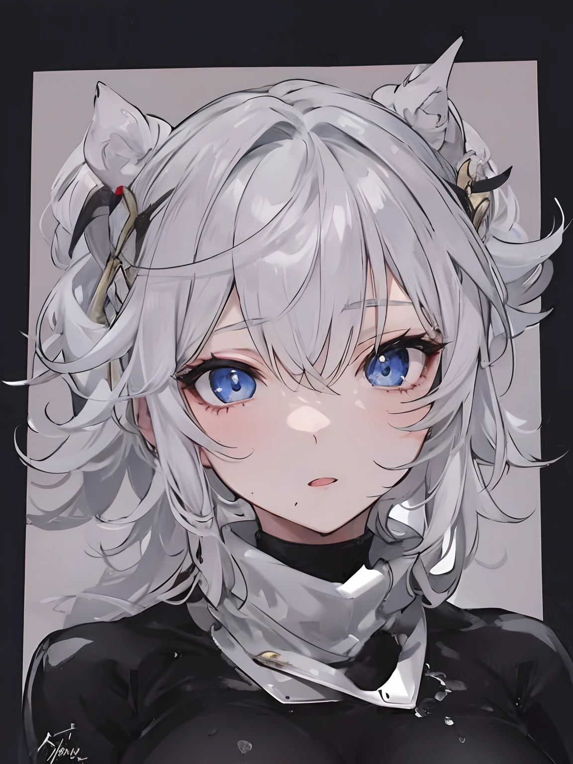 1girl, perfect body, beautiful girl, sexy, breasts, thighs, turtleneck sweater , wet skin