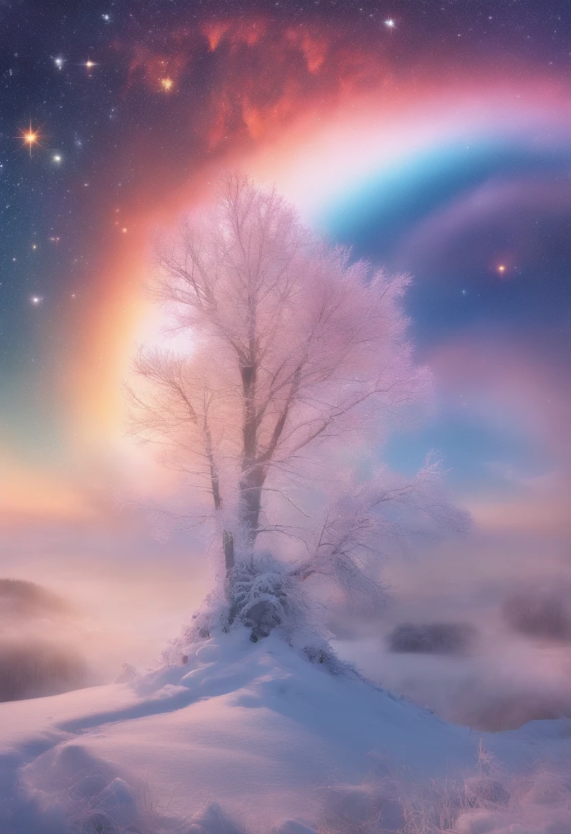 at winter season,Oyuki,snow landscape,(((Rime))),coyote,rays of sunshine,thin fog,Dingdall effect,super-fine,tmasterpiece,8K,depth of fields,ultra - detailed,Meticulous portrayal,Ultra photo realsisim,Hyper-realistic