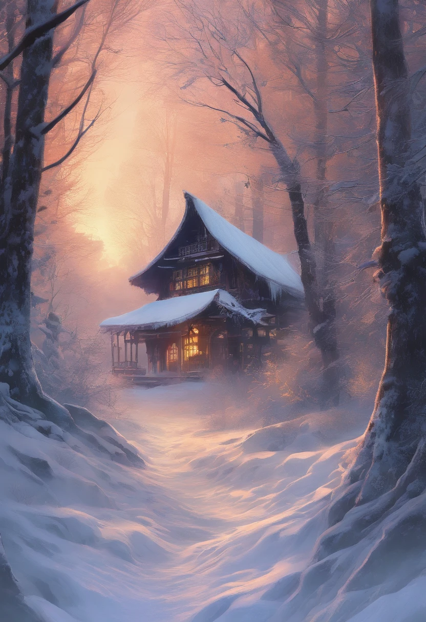 at winter season,Oyuki,snow landscape,(((Rime))),coyote,rays of sunshine,thin fog,Dingdall effect,super-fine,tmasterpiece,8K,depth of fields,ultra - detailed,Meticulous portrayal,Ultra photo realsisim,Hyper-realistic