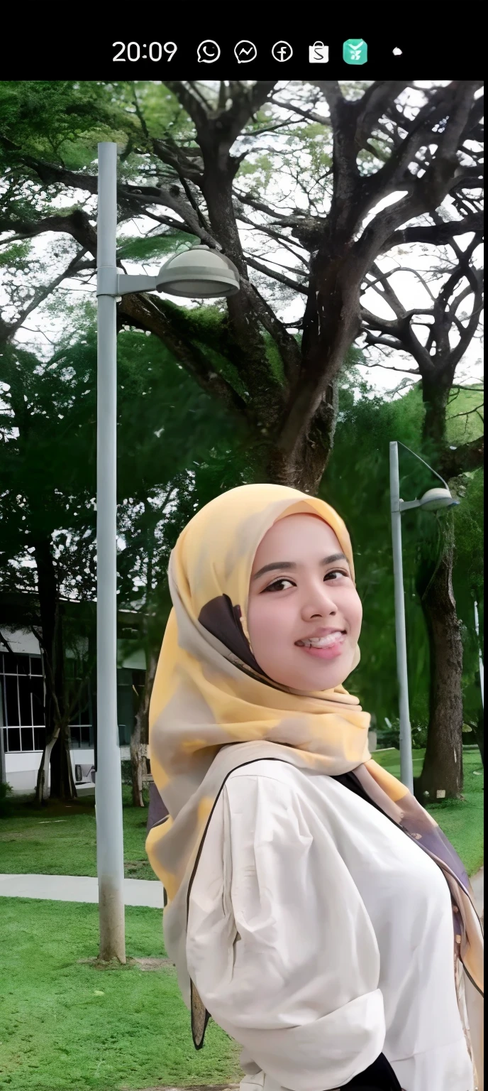 asian girl, hijab, naked, nipples, smile, selfie, outdoor, street