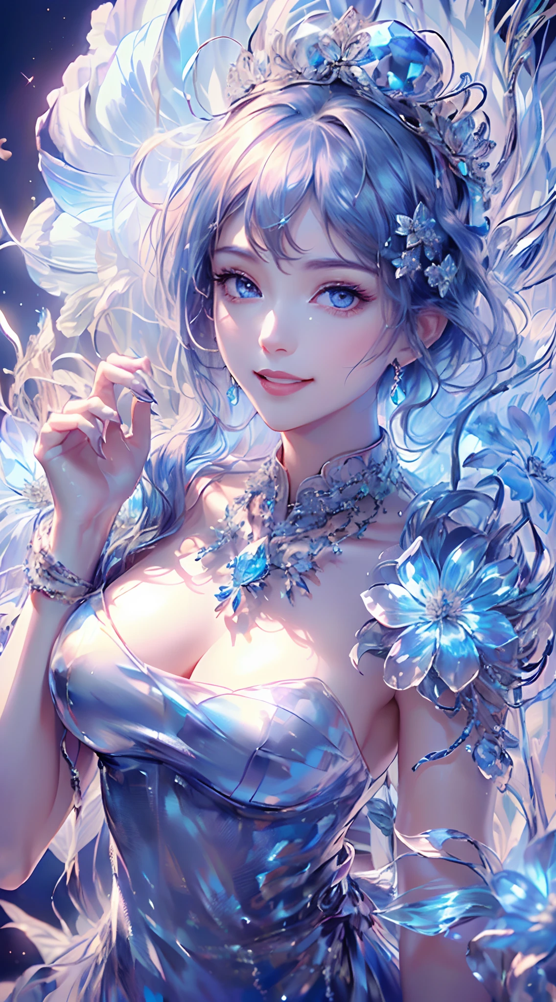 Soft FoCight Gradient Watercolor :1.5, Lens Flare:1.5 , Glitter :1.5), Glow , Dreamy , White background、grid , Colorful, girl、((extremely detailed eye:1.5)),((Face Zoom:1.5)),((Face Focus:1.5)),(((masterpiece、top-quality、top-quality、watercolor paiting)))(Curly)、Official art、Beautifully Aesthetic:1.2)、eye glass:1.5、(4girl:1.5)、(Fractal Art:1.3)、colourfull、((Ultra-detailed retina:1.5))、embarrassed from、(Midriff)、((Super Detail Eyes:1.5))、(Irridescent colorの髪、colourfullな髪、Half blue and half light blue hair:1.5)、((the Extremely Detailed CG Unity 8K Wallpapers、masterpiece、top-quality))、((Ultra-detailed細:1.2))、(The best lighting、Best Shadow Very delicate and beautiful)、(the Extremely Detailed CG Unity 8K Wallpapers、masterpiece、best qualtiy、Ultra-detailed細)、(The best lighting、Best Shadow Very delicate and beautiful)、(the perfect body:1.5)、((High School Uniforms:1.5)),{{{{Dazzling brilliance}}}}、Rainbow Bridge、(masutepiece:1.2), Best Quality, (Illustration:1.2), (Ultra-detailed), hyperdetails, (delicate detailed), (Intricate details), (Cinematic Light, top-qualityのバックライト), solo women, Perfect body, (4girl), (Best Illumination, extremely delicate and beautiful), Cinematic Light、【emblem:Irridescent color 】、Blue sky with white angel wings proportional to body、Sunnyday、A charming, Sheer, sexy-S 100, seductive lingerie camisole、a close up of a woman's underwear with a Bra and panties, bright blue shiny lingerie, lingerie, lingeries beauty, blue undergarments, laced lingerie, lingerie!!, Bra, wearing sexy lingerie, Bralette, captivating and enticing, harnesses and garters, tease, costume with blue accents, godesses, wavy lingeries, Cheeky, so sexy、there is a woman in a Sheery dress posing for a picture, けもの, see-through nightdress, full - length view, The whole picture, sheer fantasy dress, translucent dress, wearing a transparent nightgown, Full length view,see-through flowing robe, Sheer, flowing magic robe, long luxurious sheer gown、Nipples show through、show through、Braided hair、corolla、petal hair、poneyTail、Long、full bodyesbian、Ara with chandelier, table and chandelier々Nice room, # rokoko, Milky Palace, rokoko!, Elegant and glamorous, lavish rokoko baroque setting, Glamorous and elegant, Very luxurious, very magical and dreamy, in luminist baroque style, Elegant Baroque, dreamy aesthetic, Inside the palace, rokoko baroque