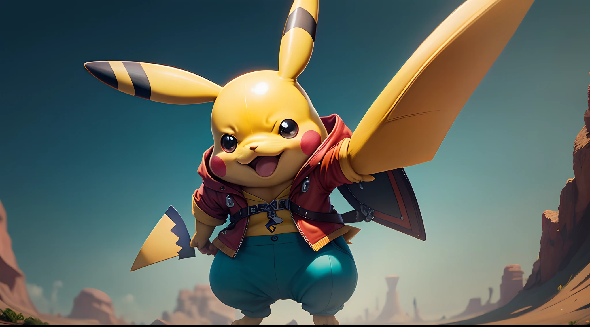 Busta uma imagem do Pikachu da Disney