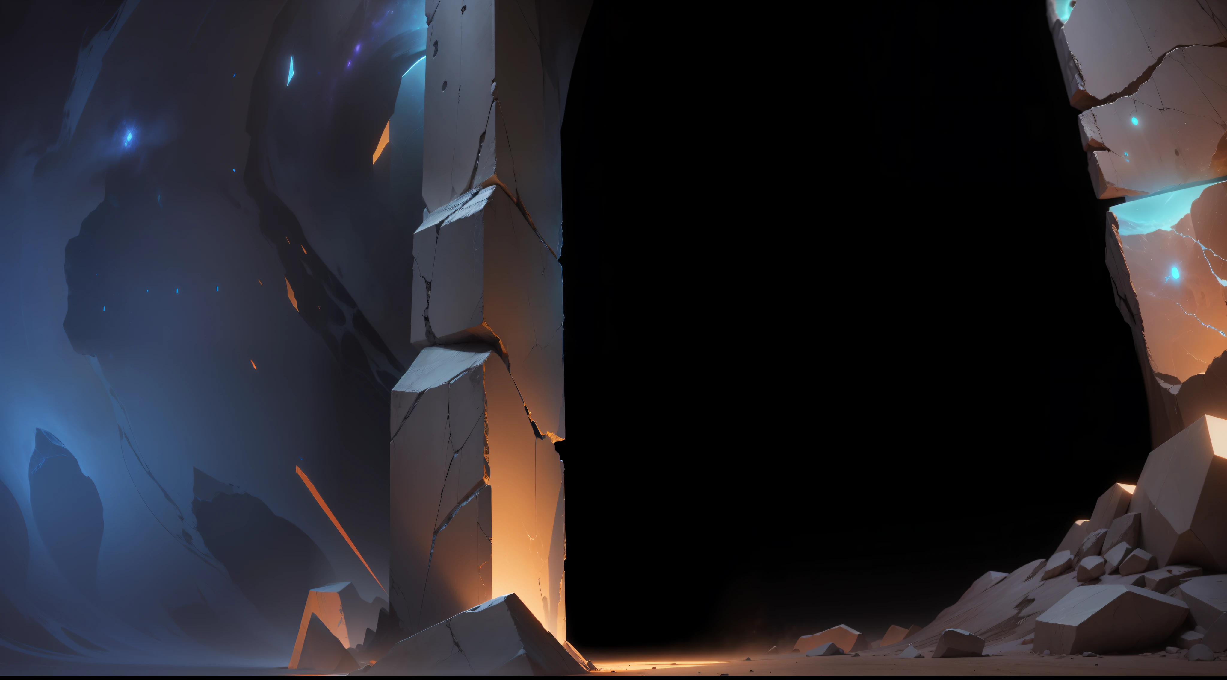 A vibrant, 4K abstract portal, Intricate details and surreal feel,HD stone