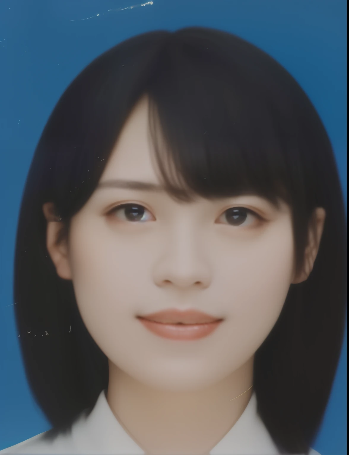 there is a woman with a white shirt and a tie, 奈良美智, jiyun chae, narumi kakinouchi, Kazue Kato, Aoi Ogata, Yuka Kazami, passport photo, shin min jeong, Chiho Aoshima, Ai Yazawa, akiko takase, tsugumi ohba