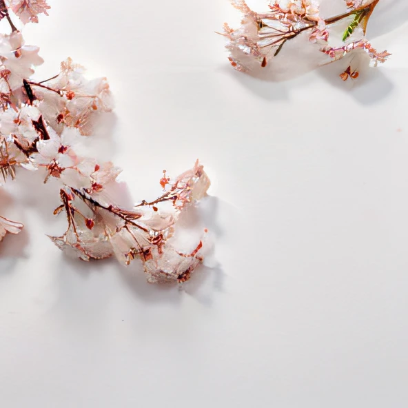 background is white, Only plants,No Man、A cherry blossom,Floral emblem of Japan,top-quality、Super A resolution、The main body is in the middle、without background、background is white
