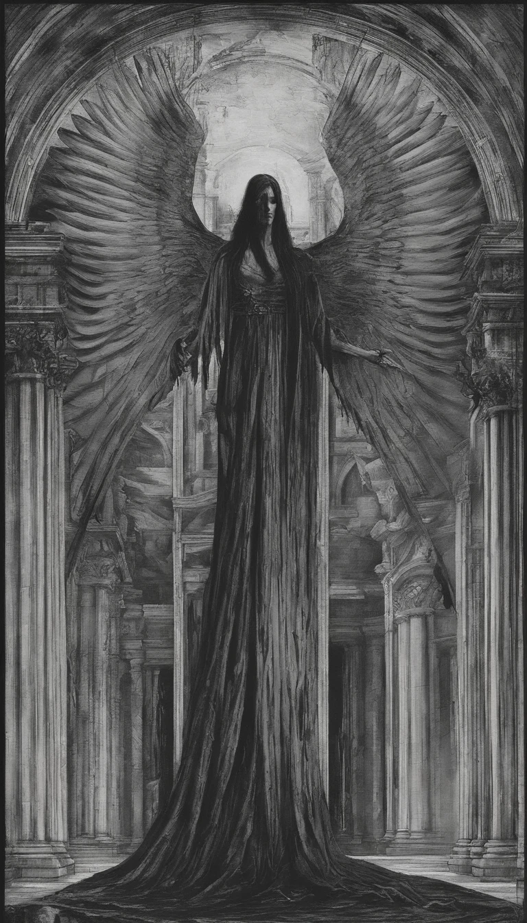 masterpiece, best quality, background horror, (1girl), angel wing, wrathful, archangel, monochrome
<lora:add_detail:2>
