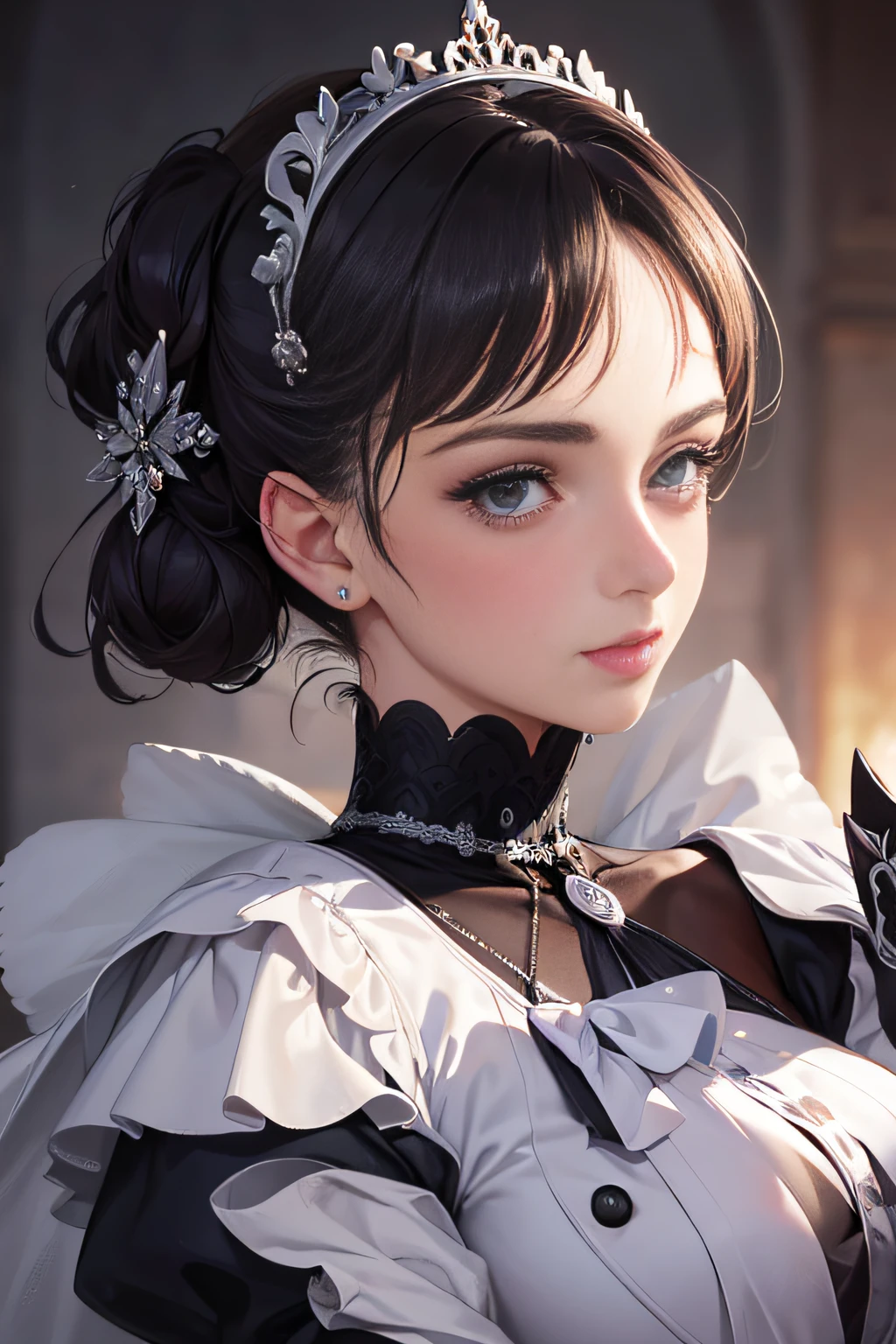 beste-Qualit, jeu cg, 1fille, master piece, beste-Qualit, 8k, detailed skin texture, detailed fabric texture, beautifull detailed face, intricate high detail, Ultra detailded, audrey hepburn, Uniform Pompier, cheveux roux raides, (Corps Entier: 1.2)