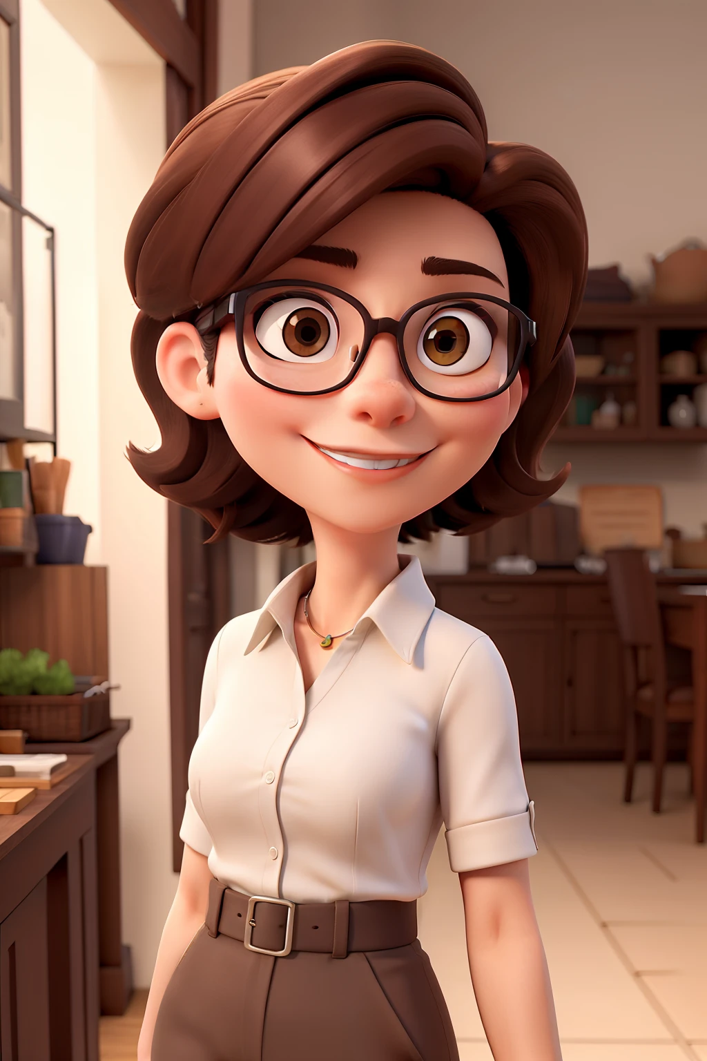medium dark brown hair,modern glasses,olhar misterioso,massagem,mulher brasileira