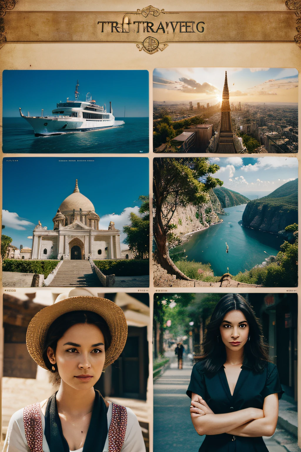 mood board art style the myth of traveling