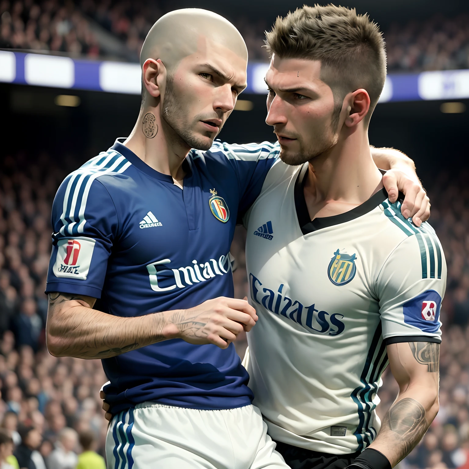 (Play soccer:1.3), (Zidane 1.3), (Marco Materazzi:1.3), (Zidane headbutting Materazzi:1.3)