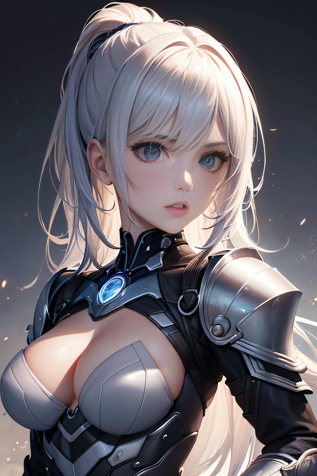 beste-Qualit, jeu cg, 1fille, master piece, beste-Qualit, 8k, detailed skin texture, detailed fabric texture, beautifull detailed face, intricate high detail, Ultra detailded, T-800 Terminator, Justaucorps ,cheveux roux raides, (Corps Entier: 1.2)