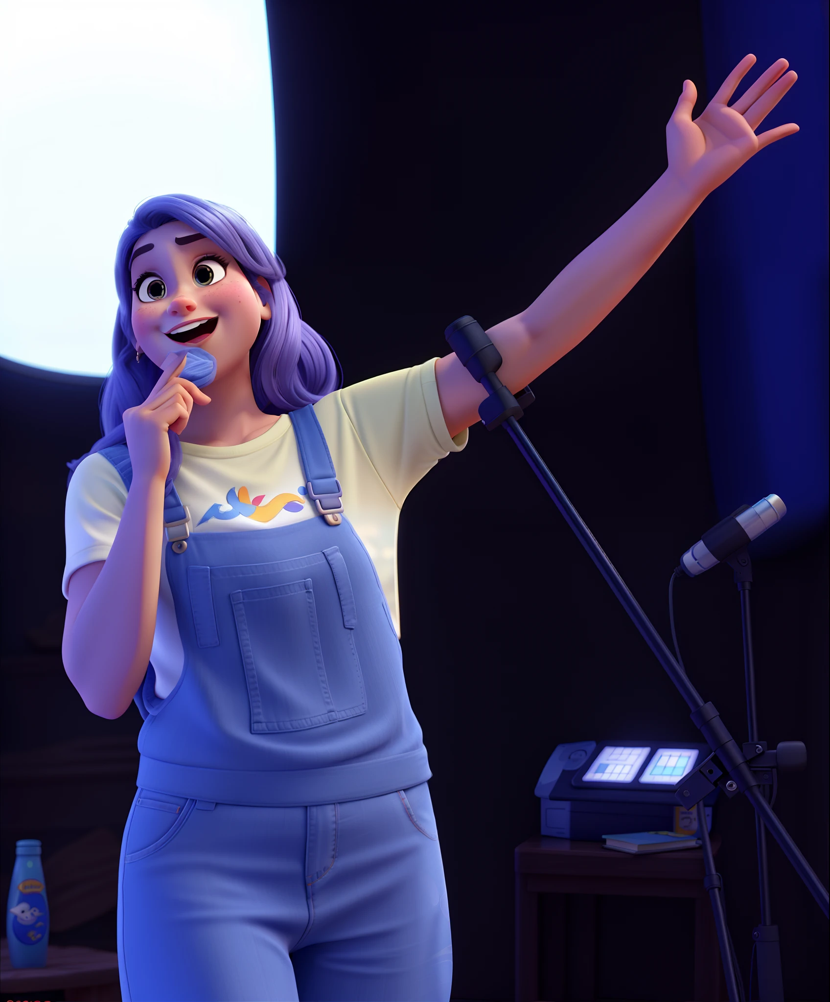 Uma mulher estilo disney pixar, loira, alta qualidade, melhor qualidade