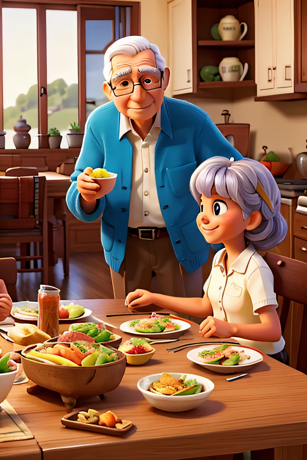 Lunch at the grandparents' house