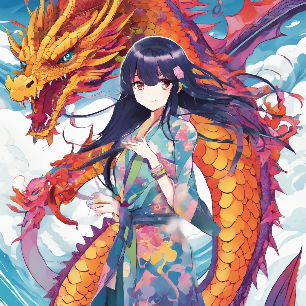 Two-dimensional dragon girl