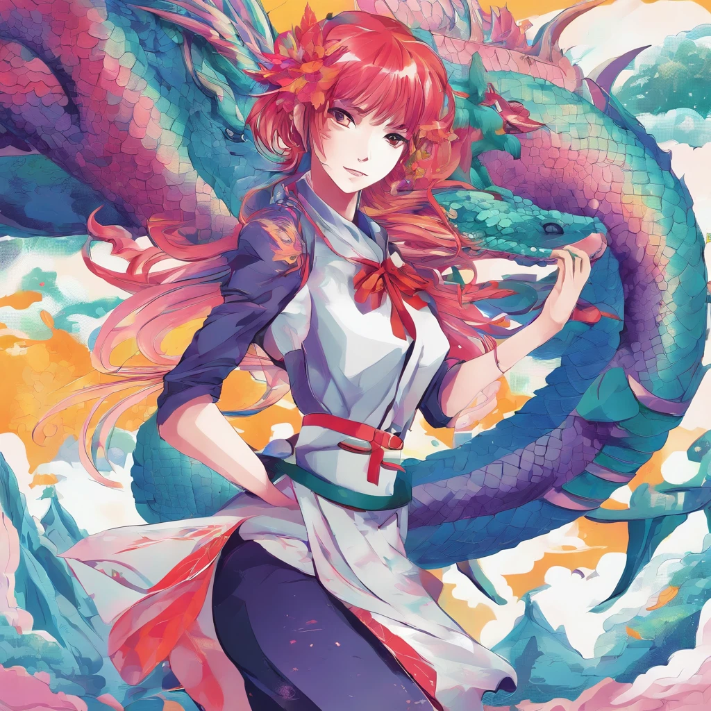 Two-dimensional dragon girl