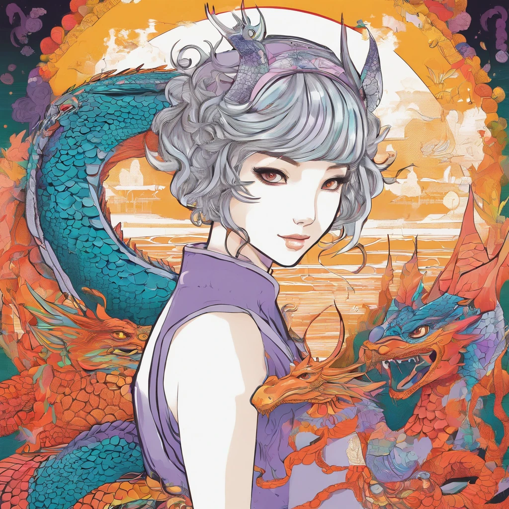 Two-dimensional dragon girl