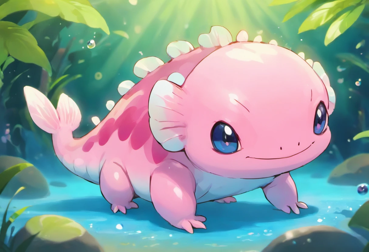 A Quadrupedal Baby Psychic Axolotl