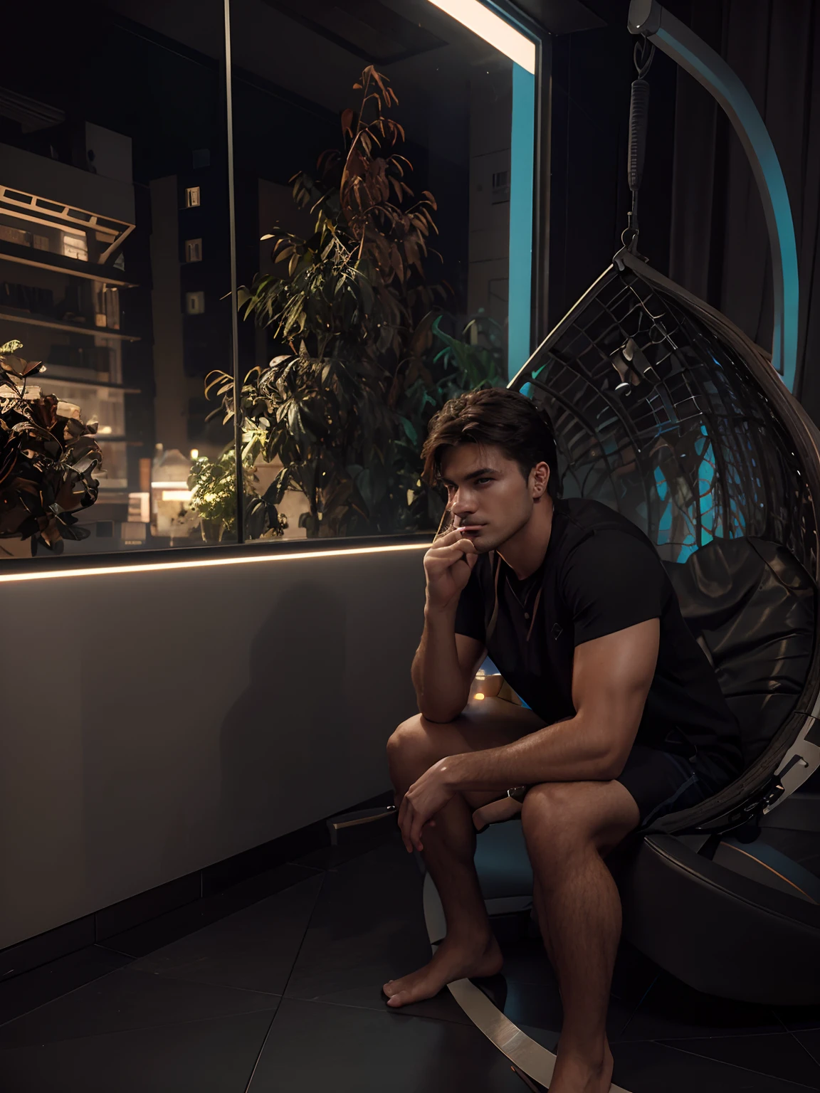 Remove background , handsome boy, realistic render, 8k, cyberpunk
