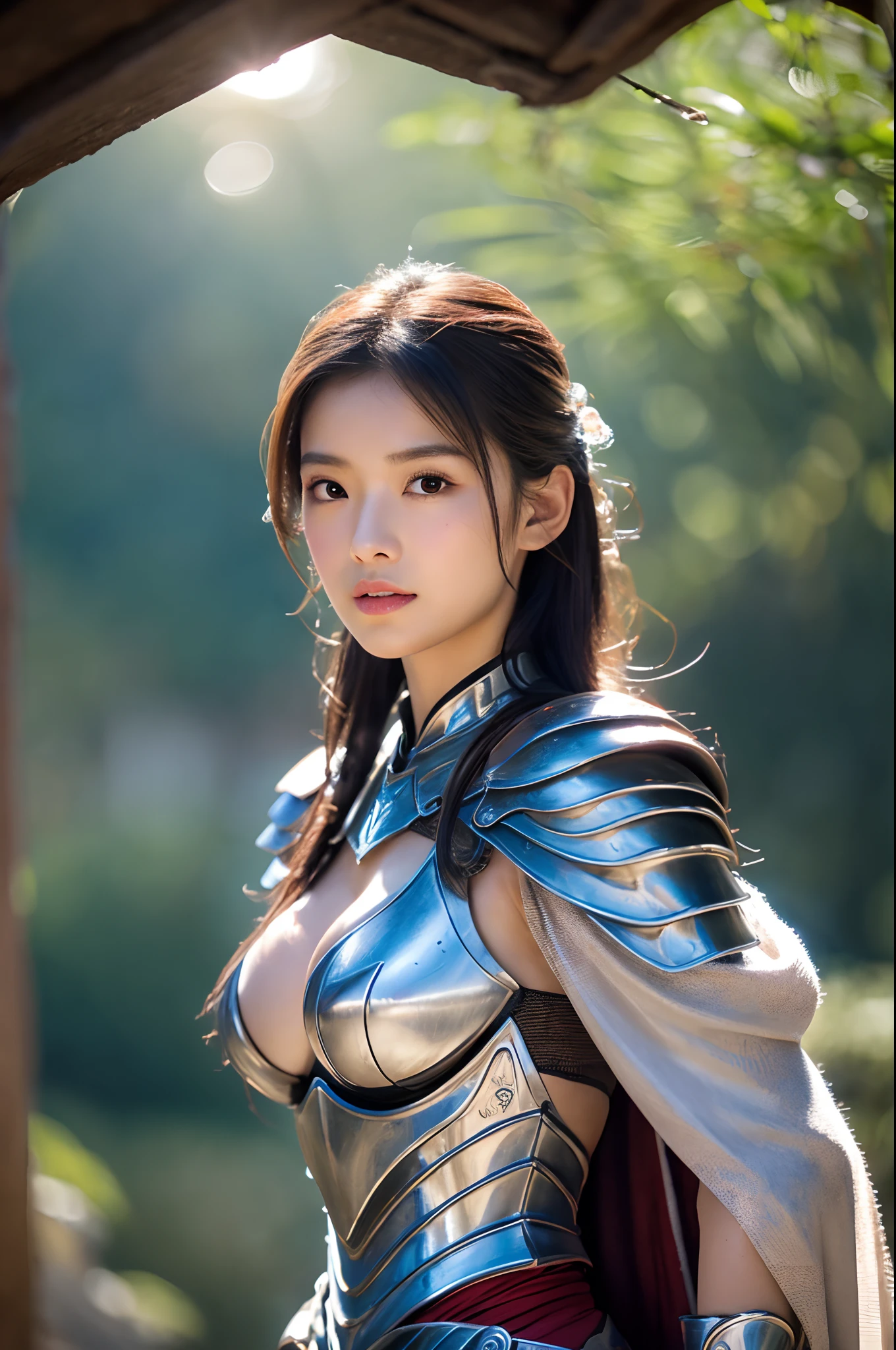 8K、Big Breasts Super Detailed、​masterpiece、top-quality、(ighly detailed)、dynamic ungle、mysterious look、Wind-effect、Fantasy Background、Rim Lighting、ciinematic light、超A high resolution、8K UHD、film grains、Best Shadows、delicate、RAW、Particles of light、detailed skin textures、detailed armor texture、A detailed face、intricate-detail、ultra-detailliert、发光、strong con、Silver armor、(Holding weapons)、Slashing、Slashing Action、large full breasts,scapular、radiant eyes、 long cloak、Fantasia、(逼真)、armor on the shoulders、Convoluted、Convoluted、Perfect litthing、looking at the viewers、电影灯光、flying though the air、flight、Holy Light、Brilliant、bangss、Windy、Frozen mountains々、Long white wavy hair、Rich Queen