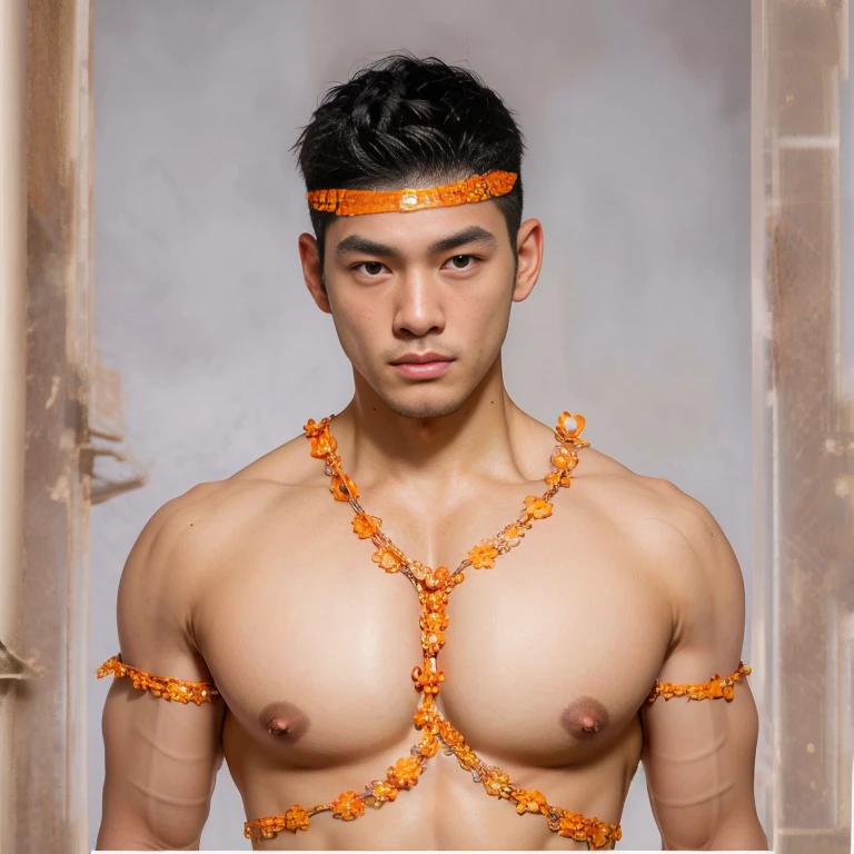 top-quality、​masterpiece、超A high resolution、(realisitic:1.4)、详细的脸、独奏、１human male、The upper part of the body、Dark hair、glistning skin、dense skin、(asian human)、japanes,jpn、architectural、(absurderes、hight resolution、ultra-detailliert)、、1 male、Adults、(20-year-old man)、a handsome、tall muscular man、broad shoulder、extra very short hair、angular jaws、thick neck、thick eyebrow、extra very short hair、A dark-haired、fine eyes and detailed face、 Highly detailed CG Unity 8K wallpapers、intricate-detail、(Style Swirl Magic:0.7)、looking at the spectator、独奏、(full body Esbian:0.6)、细致背景、A detailed face、dynamicposes、、Urban background、dynamic compositions、 big muscle、、(Crotch bulge)、a handsome、 ((masutepiece:1.4, Best Quality)), ((masutepiece, Best Quality)), (photographrealistic:1.4)、(((Hero Suit)))、all-fours,Lying, on side,excessive cum in,pistol、police box、my hero akademia、