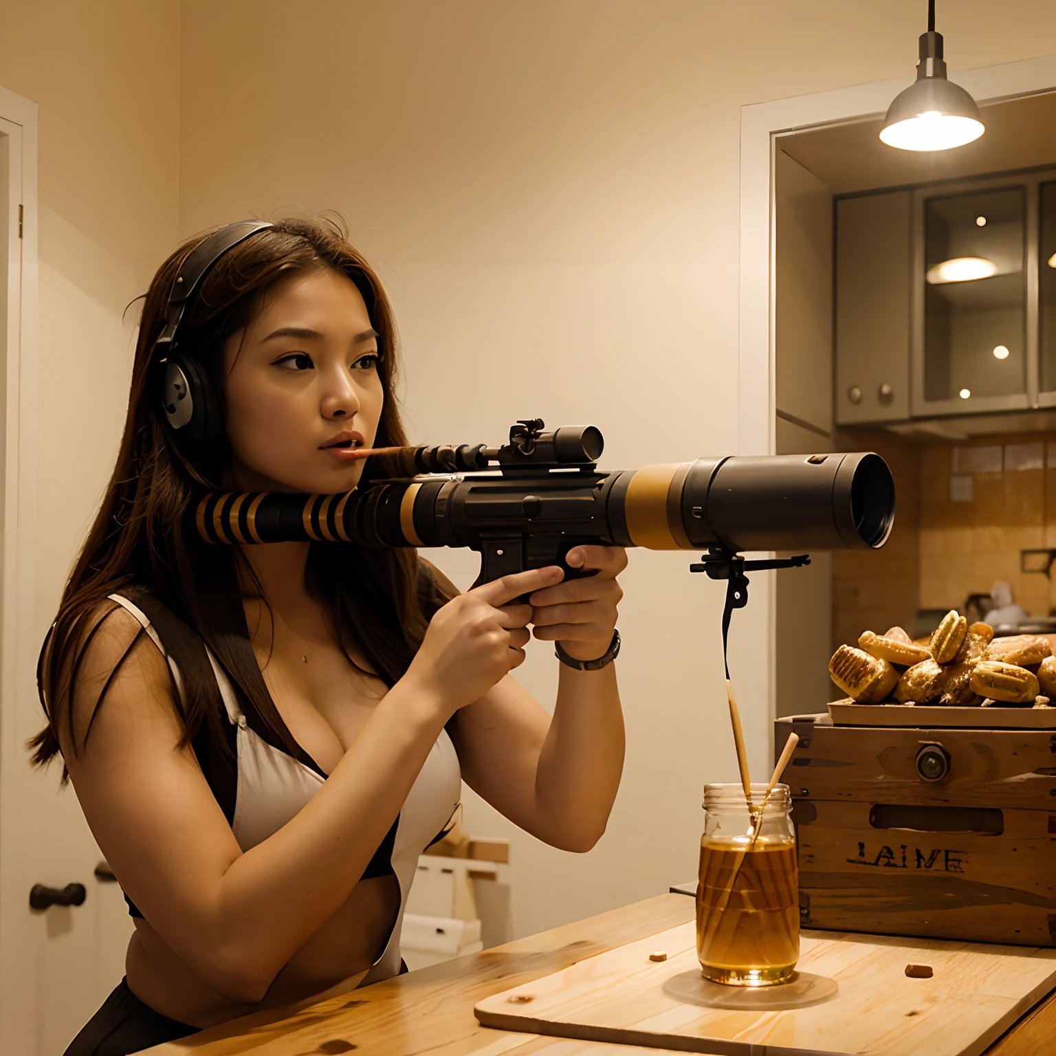 Rocket Launcher Shooting Honey Bun