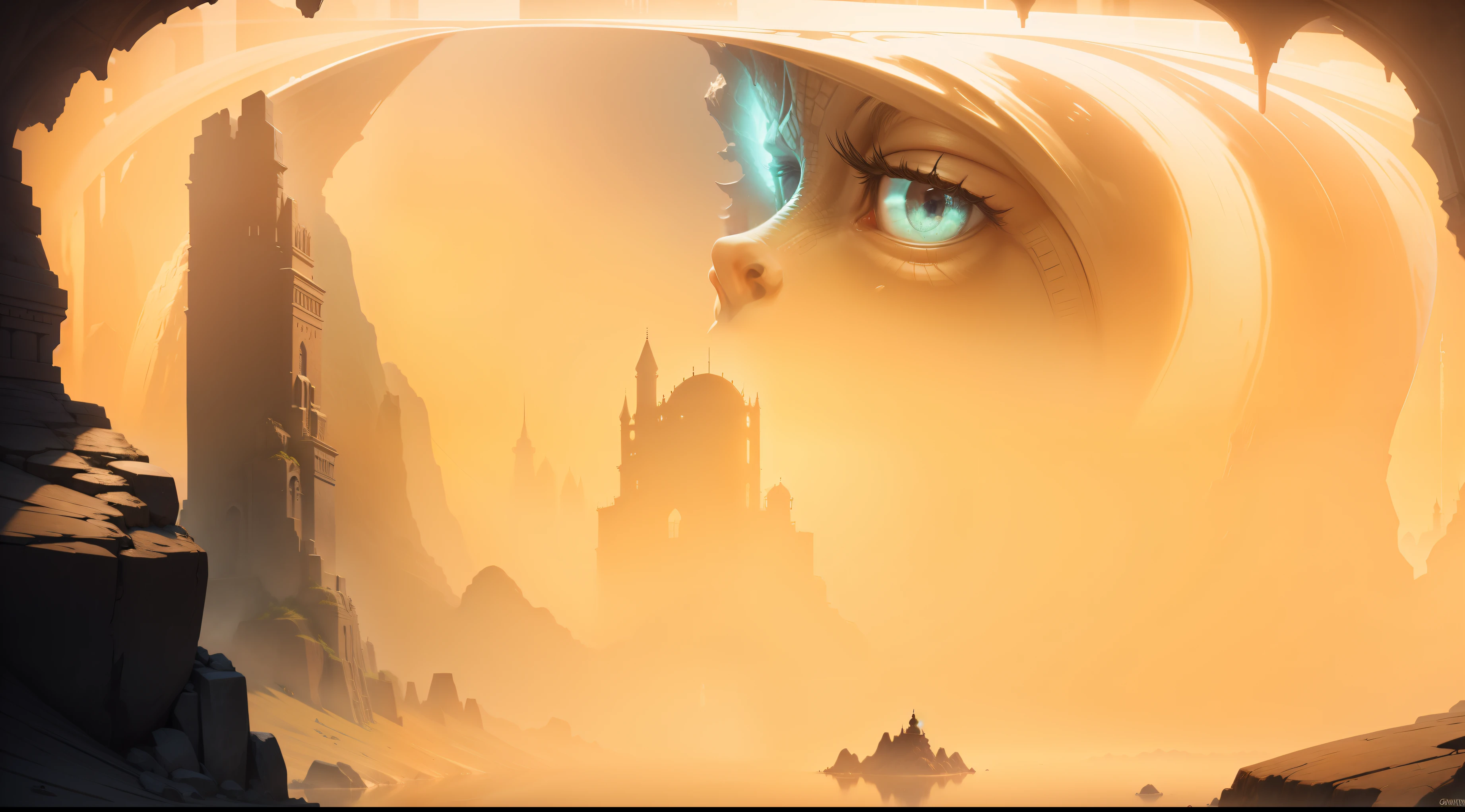 A vibrant, 4K ,undercity, Intricate details and surreal feel,HD stone