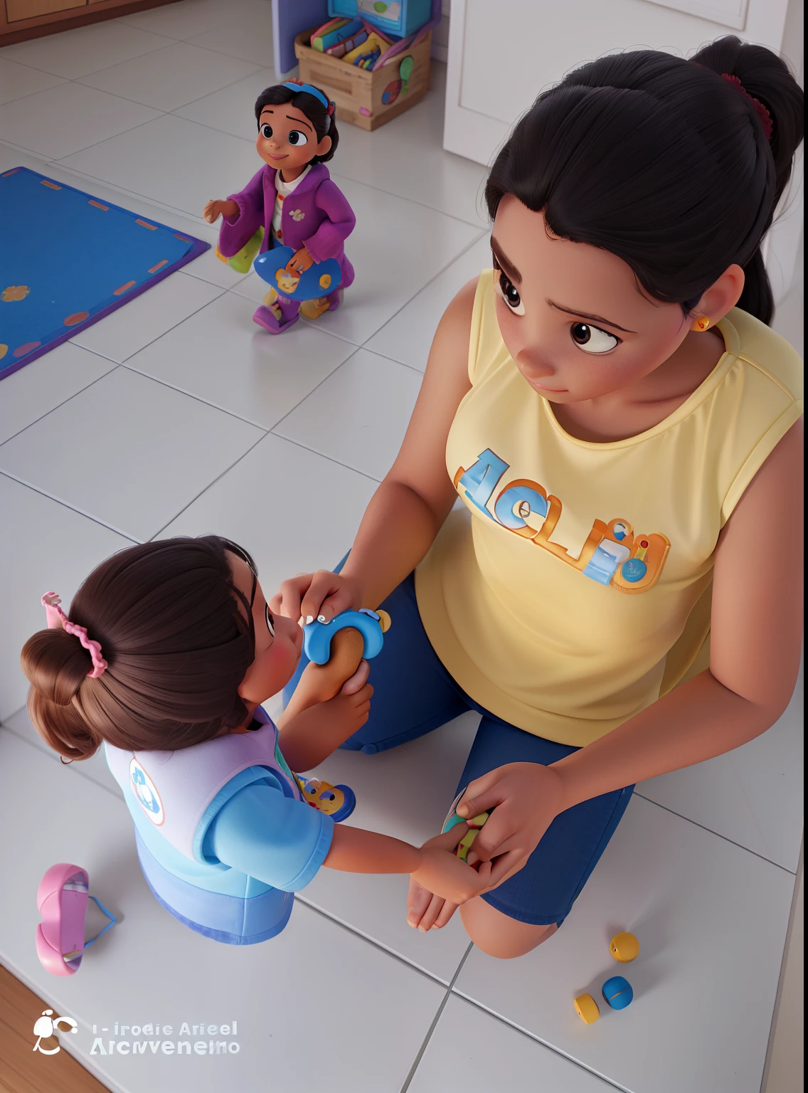 Modelo Disney Pixar, professora, Early Childhood Education, sala de aula, atividades em andamento, Closets with toys