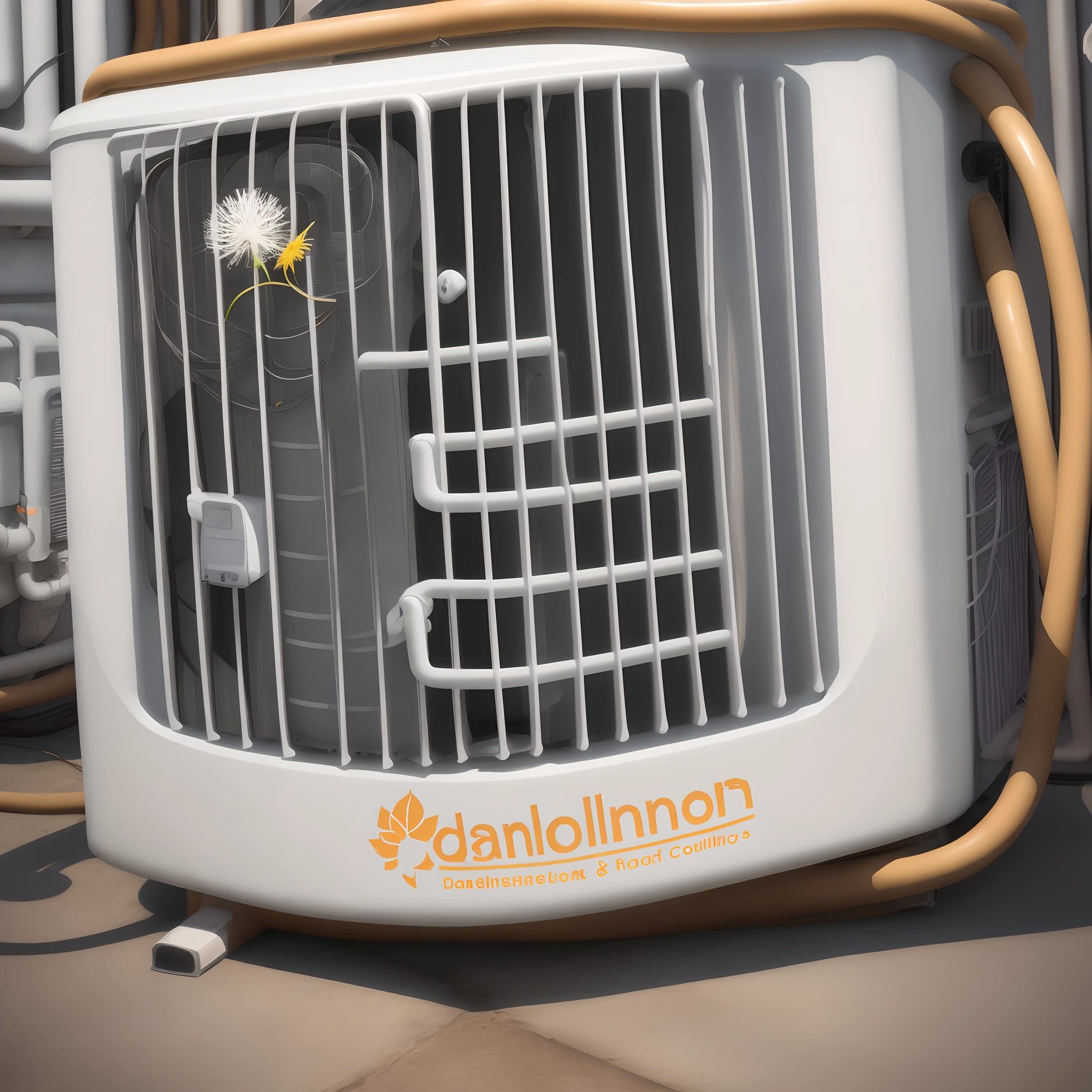 Logo for heating and cooling company named dandelion
