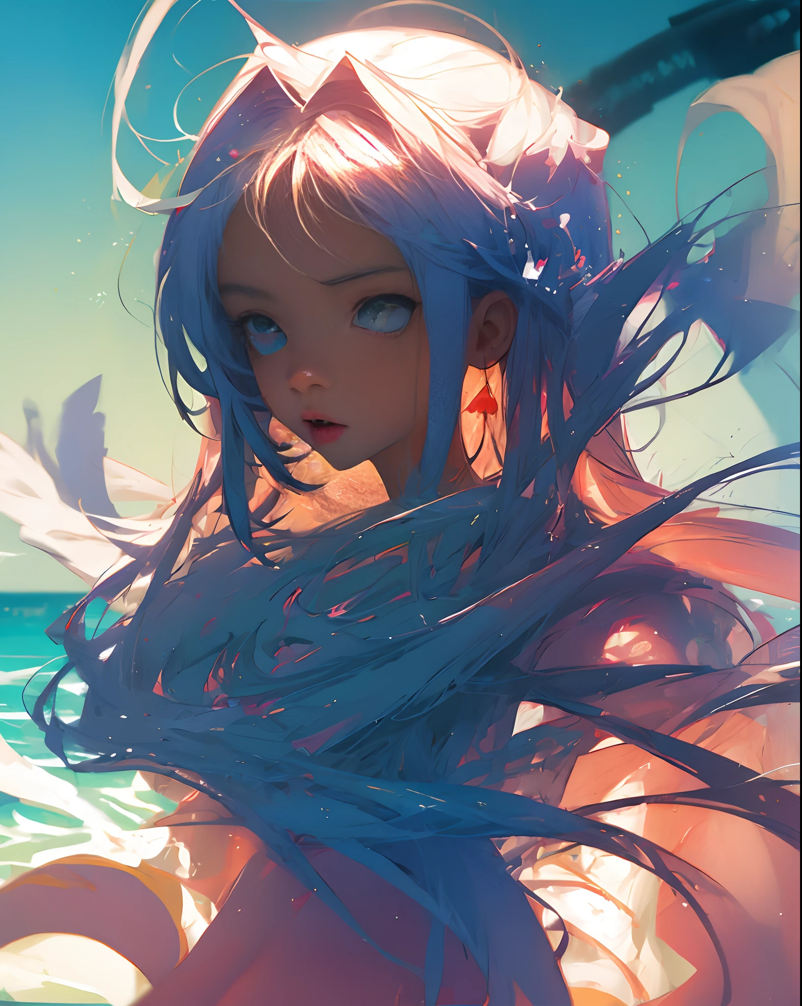 Naked anime girl