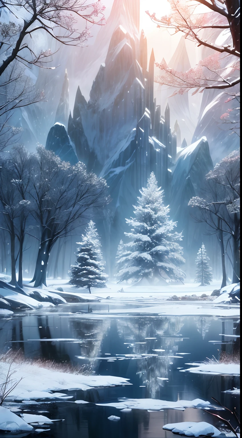 (Best quality,4K,8K,A high resolution,Masterpiece:1.2),Ultra-detailed,(Realistic,Photorealistic,photo-realistic:1.37),Cold morning,Frozen landscape,Winter wonderland,Misty atmosphere,magical scenery,Enchanting beauty,Sparkling ice,Surreal art,Ethereal charm,Fantastic spectacle,Spectacular views,Glistening sunshine,Subtle shadows,soft and muted colors,Dramatic skies,mystical aura,Distant mountains,Frost-covered trees,Sparkling crystals,Calm and serene,Fresh air,Peaceful silence,distant horizon,Silent whispers,Mesmerizing frost pattern,Translucent ice,Delicate branches,Meticulous details,Endless tranquility,fairytale-like,breath taking beauty,Awe-inspiring,vibrant hues,Precise to the extreme,Radiant hair,Sublime works of art,Awesome visuals,Homely atmosphere,Heartwarming,Exquisite craftsmanship,Frozen World,Hidden secrets,A captivating masterpiece,Winter magic,frozzen