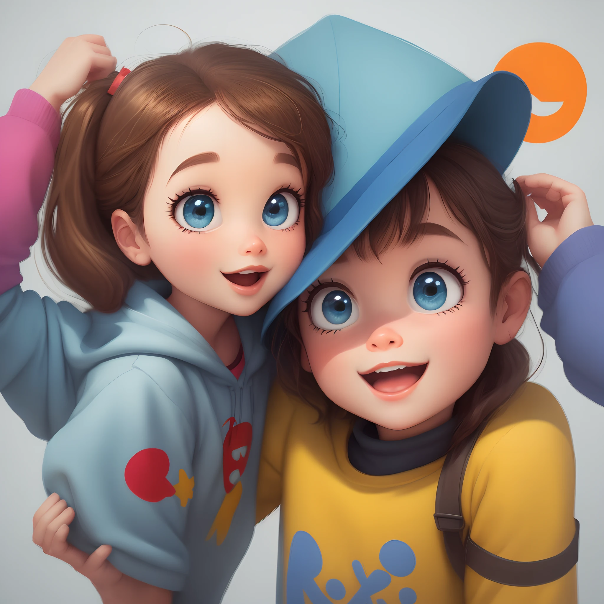 Pixar style drawing