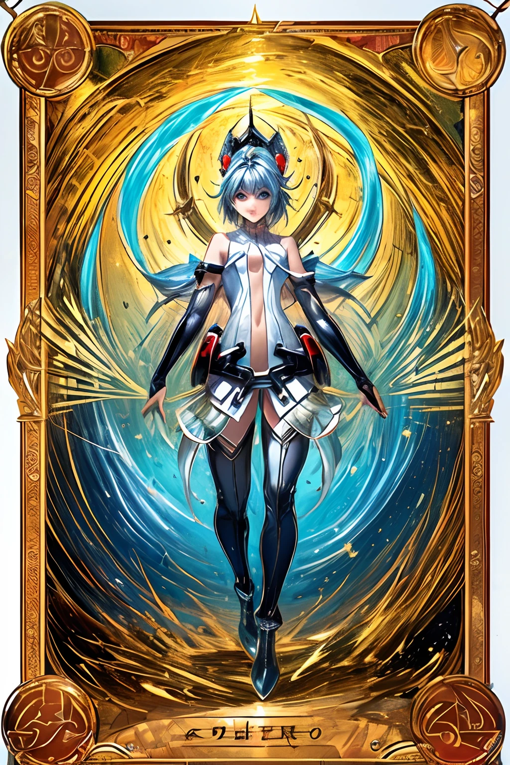 Un mago negro flotando tiernamente, magical aura, Fantastic background, Runas brillantes, (( una carta de Yu-Gi-Oh debajo)), giving the impression that she has been summoned,epic composition, (Intrincado alto detalle), (complex design, Ultra-detalles :1.2), Art Station, (obra maestra, la mejor calidad), Ultra HD, 32K ,octanaje renderizado, bioluminiscente,8K concept art resolution, realismo,por Mappa studios,obra maestra,la mejor calidad,Arte oficial,illustration,clear line,(Fresco_Color),Perfectcomposition,Absurdo, fantasy,( debajo hay un mapa de Yu-Gi-Oh), Diagramas