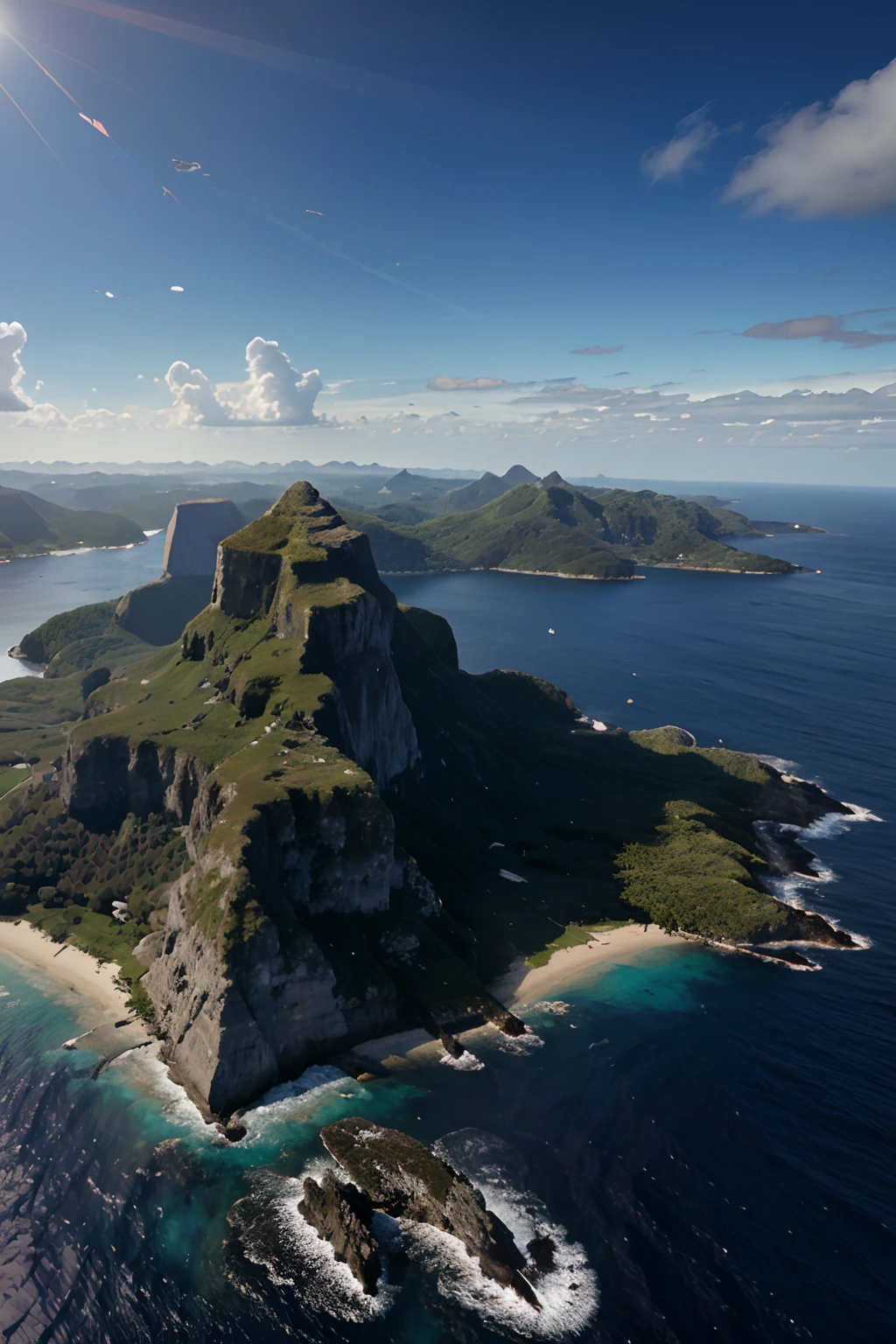 Ultra realistic Bermuda Triangle, 4k, with maximum details