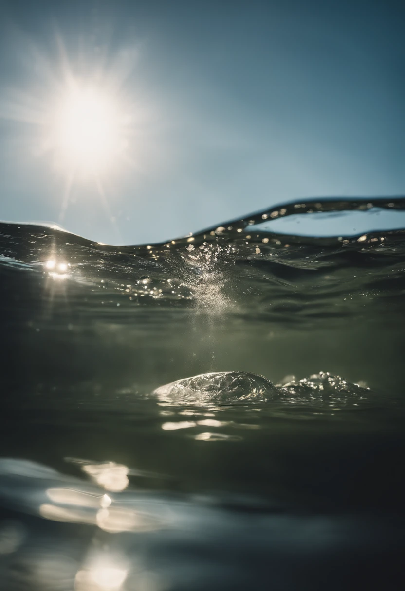 an award for "Best Water", floating in a pool of water