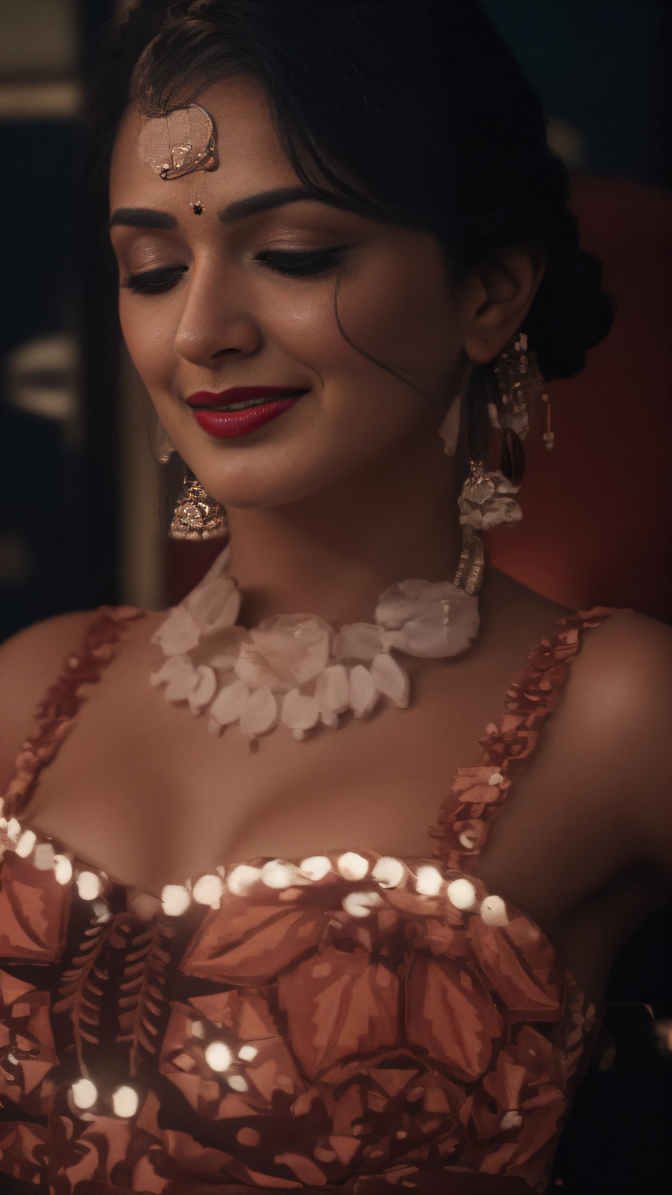 (editorial photograph of a young Indian women in red lips), karla ortiz, (highly detailed face:1.4) (smile:0.7) (backround 5 star hotel , moody, private study:1.3) POV, by lee jeffries, nikon d850, film stock photograph ,4 kodak portra 400 ,camera f1.6 lens ,rich colors ,hyper realistic ,lifelike texture, dramatic lighting , cinestill 800, realistic, nacked big boobs actress, karla ortiz, posing!!, candid picture, by Max Dauthendey,