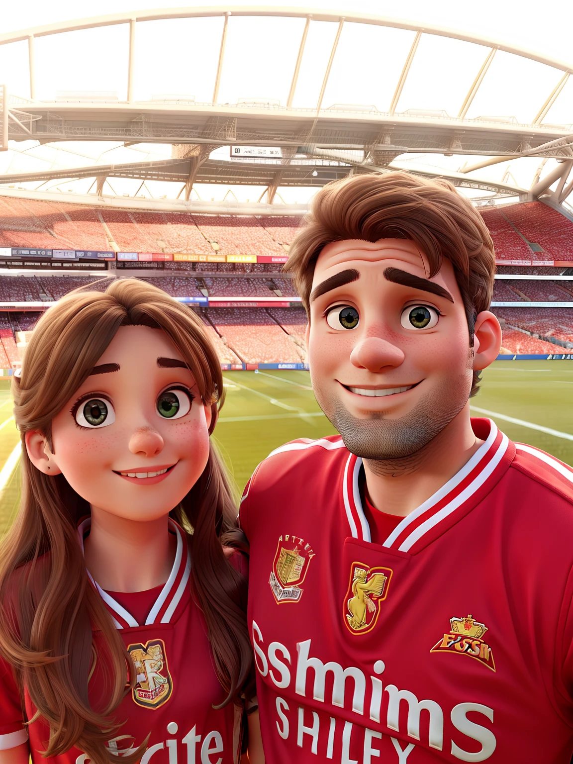 A couple at the stadium of light