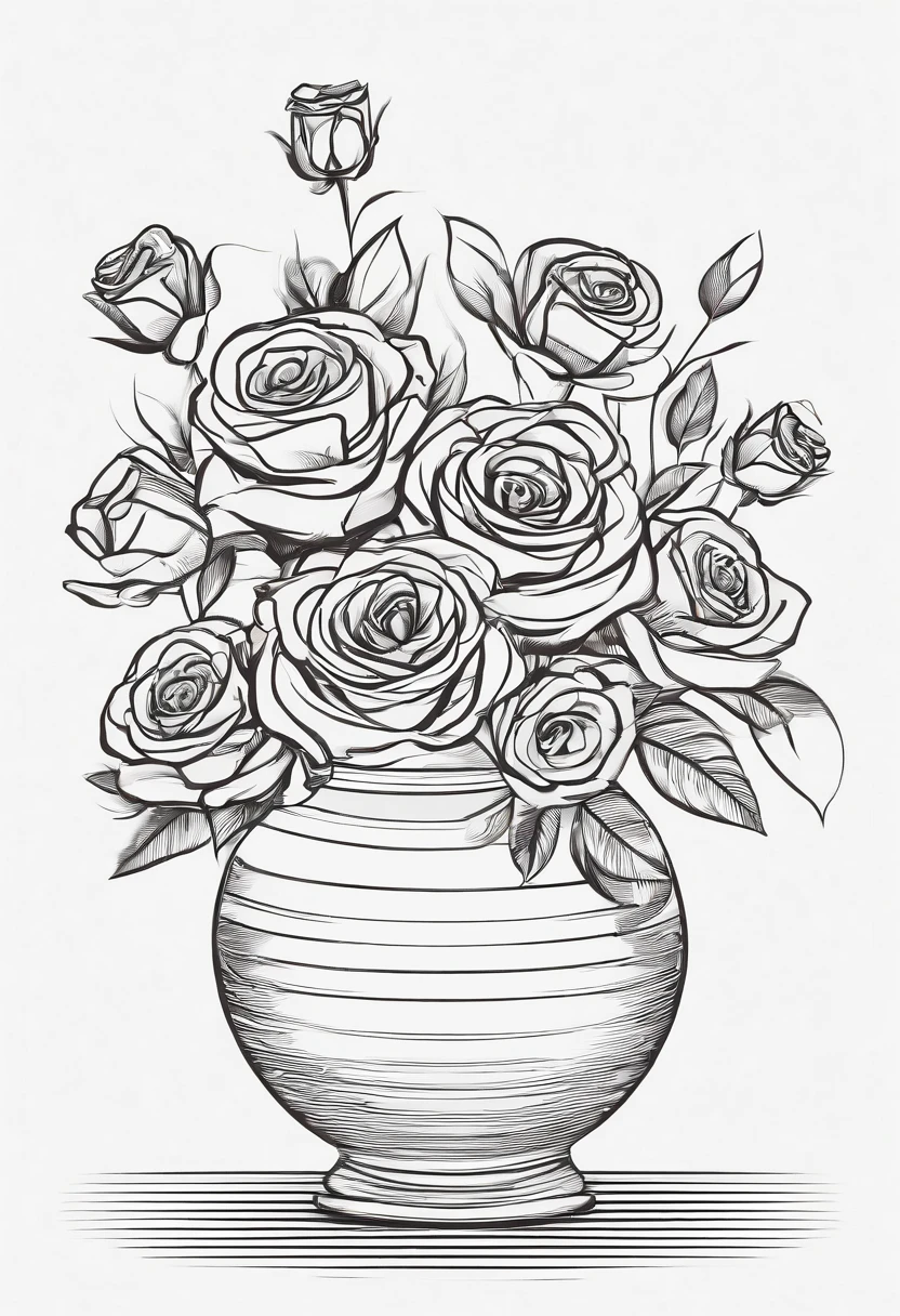 OF A POT OF ROSES